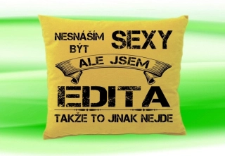 Polštář se jménem EDITA Béžový