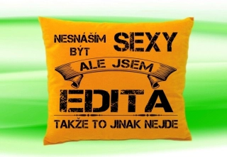 Polštář se jménem EDITA Medový