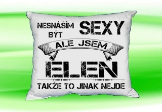 Polštář se jménem ELEN Bilý