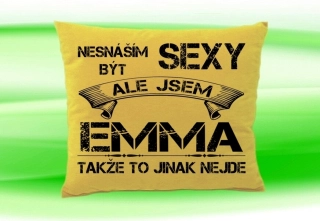 Polštář se jménem EMMA Béžový