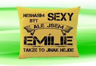 Polštář se jménem EMÍLIE Béžový