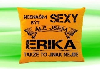 Polštář se jménem ERIKA Medový