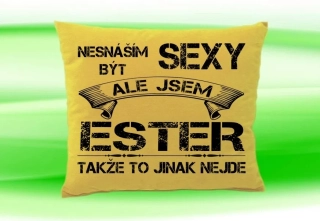 Polštář se jménem ESTER Béžový