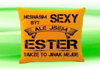 Polštář se jménem ESTER Medový