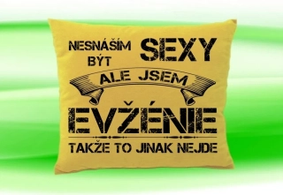 Polštář se jménem EVŽÉNIE  Béžový