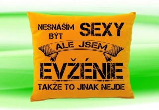 Polštář se jménem EVŽÉNIE  Medový