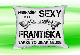 Polštář se jménem FRANTIŠKA Bilý
