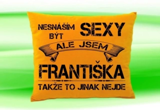 Polštář se jménem FRANTIŠKA Medový