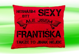 Polštář se jménem FRANTIŠKA Červený