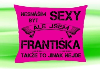 Polštář se jménem FRANTIŠKA Růžový