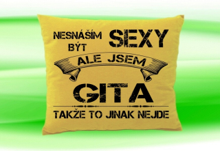 Polštář se jménem GITA Béžový