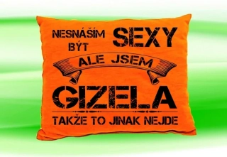 Polštář se jménem GIZELA 