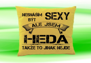 Polštář se jménem HEDA Béžový