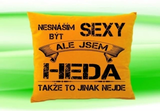 Polštář se jménem HEDA Medový