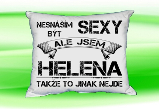 Polštář se jménem HELENA Bilý