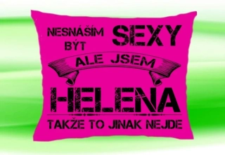 Polštář se jménem HELENA Růžový