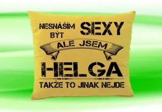 Polštář se jménem HELGA Béžový
