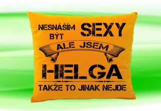 Polštář se jménem HELGA Medový