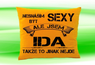 Polštář se jménem IDA Medový