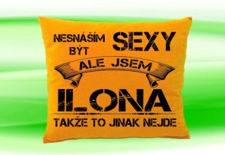 Polštář se jménem ILONA Medový