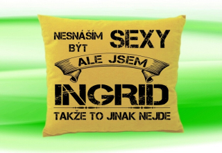 Polštář se jménem INGRID Béžový