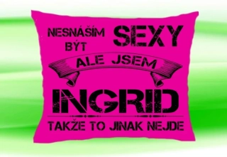 Polštář se jménem INGRID 
