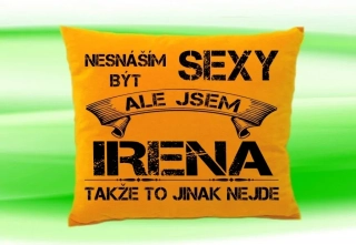 Polštář se jménem IRENA Medový