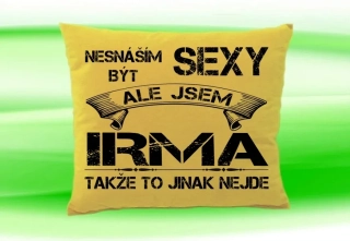 Polštář se jménem IRMA 