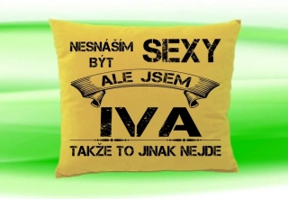 Polštář se jménem IVA Béžový