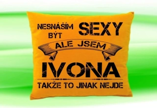 Polštář se jménem IVONA Medový