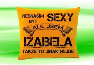 Polštář se jménem IZABELA Medový