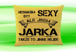 Polštář se jménem JARKA Béžový