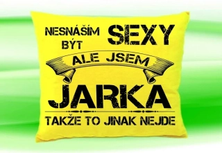 Polštář se jménem JARKA Žlutý
