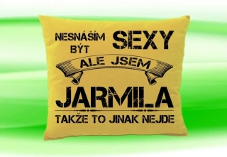 Polštář se jménem JARMILA Béžový