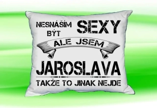 Polštář se jménem JAROSLAVA  Bilý