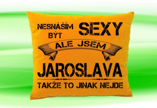Polštář se jménem JAROSLAVA  Medový