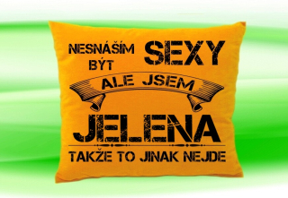 Polštář se jménem JELENA  Medový
