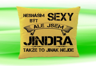 Polštář se jménem JINDRA Béžový