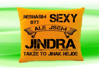 Polštář se jménem JINDRA  Medový