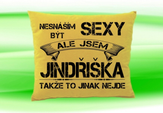 Polštář se jménem JINDŘIŠKA Béžový