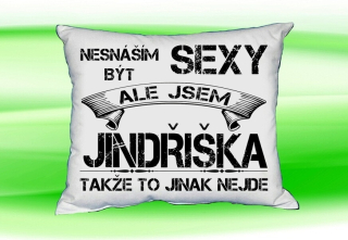 Polštář se jménem JINDŘIŠKA Bilý