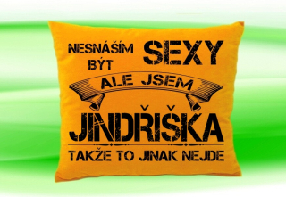 Polštář se jménem JINDŘIŠKA Medový