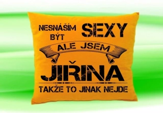 Polštář se jménem JIŘINA Medový