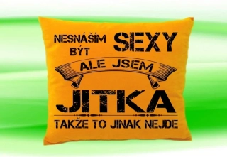 Polštář se jménem JITKA Medový