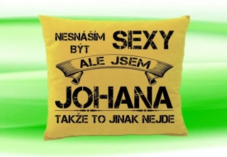 Polštář se jménem JOHANA Béžový