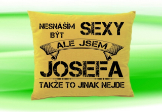 Polštář se jménem JOSEFA Béžový