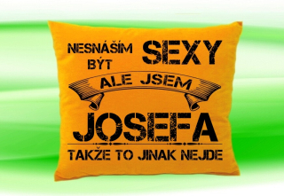 Polštář se jménem JOSEFA Medový