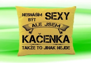 Polštář se jménem KAČENKA Béžový