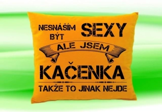 Polštář se jménem KAČENKA Medový