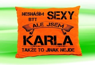 Polštář se jménem KARLA 